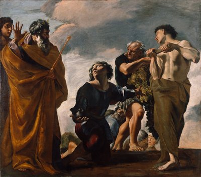 Mosè e i messaggeri di Canaan da Giovanni Lanfranco
